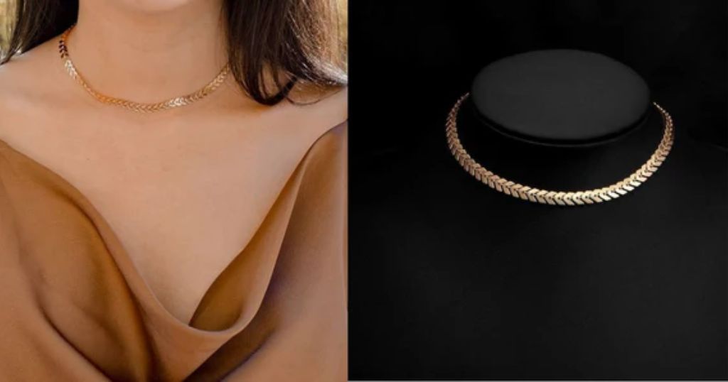 A Choker-Style Necklace that are 8 inches long