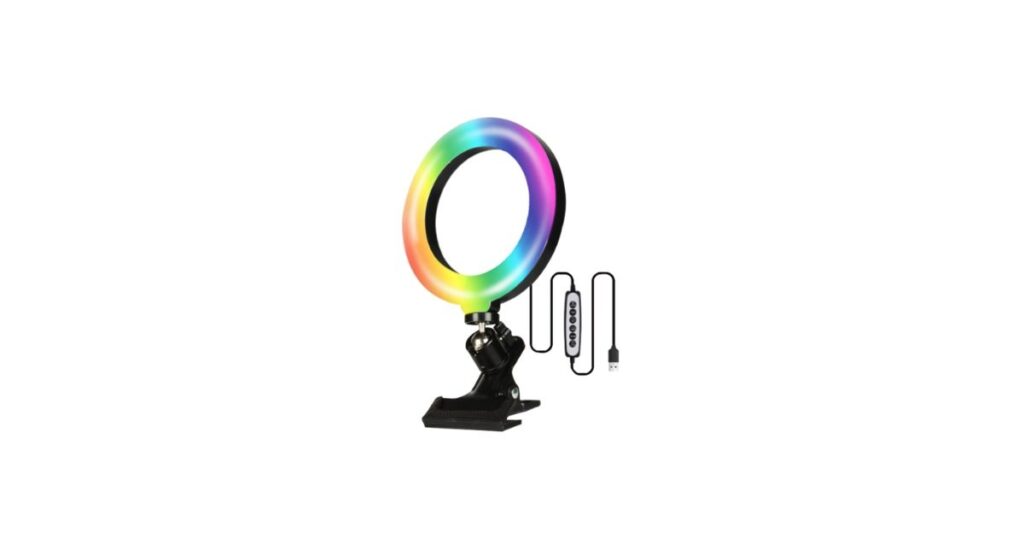 Desktop LED Ring Light that is 6 Inches long in diameter