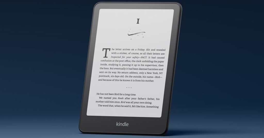 e-Reader (Kindle Paperwhite) That Are 7 Inches in Height 