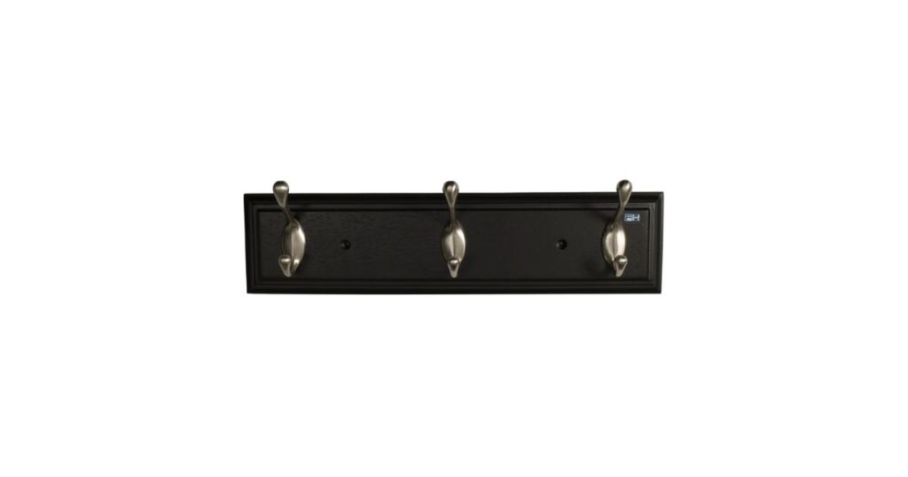 Three-Hook Wall Rack that is 6 Inches long