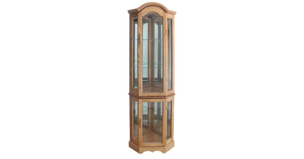 Corner Curio Cabinet That is 65 Inches 