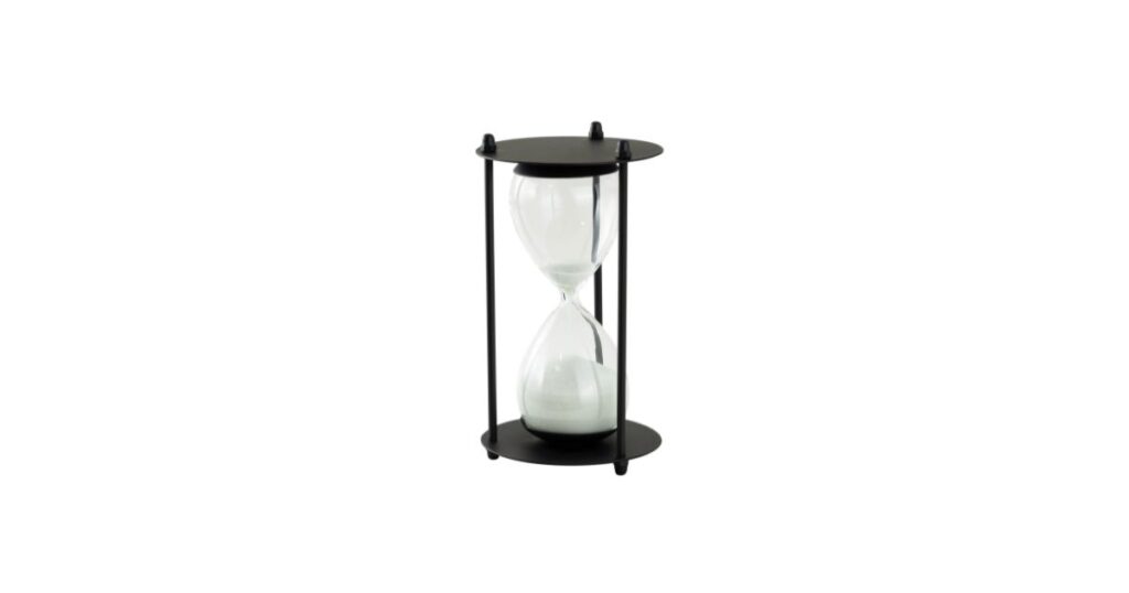 Decorative Hourglass that is 5 Inches Long