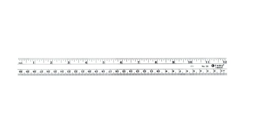 Standard Ruler or Measuring Stick That Are 12 Inches