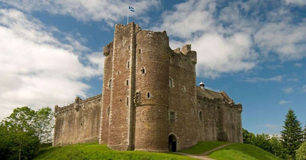 The Height of the Gatehouse at Doune Castle, Scotland that is 100 Feet Long