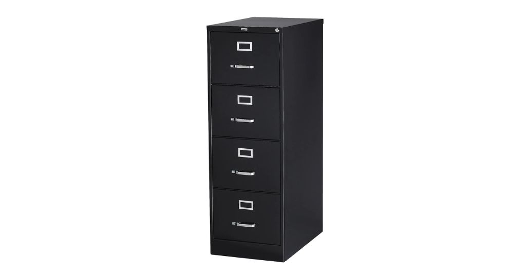 Four-drawer filing cabinets with a height of 54 inches