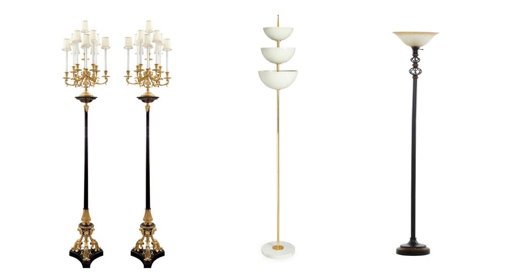 Torchière Floor Lamps That are 72 Inches Tall