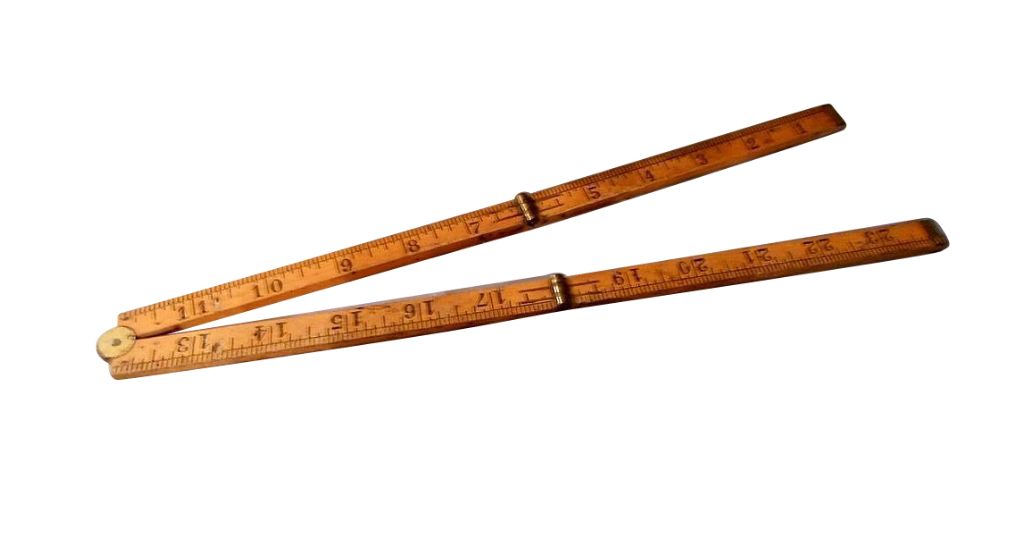 Two yardsticks lined up, 72 inches tall