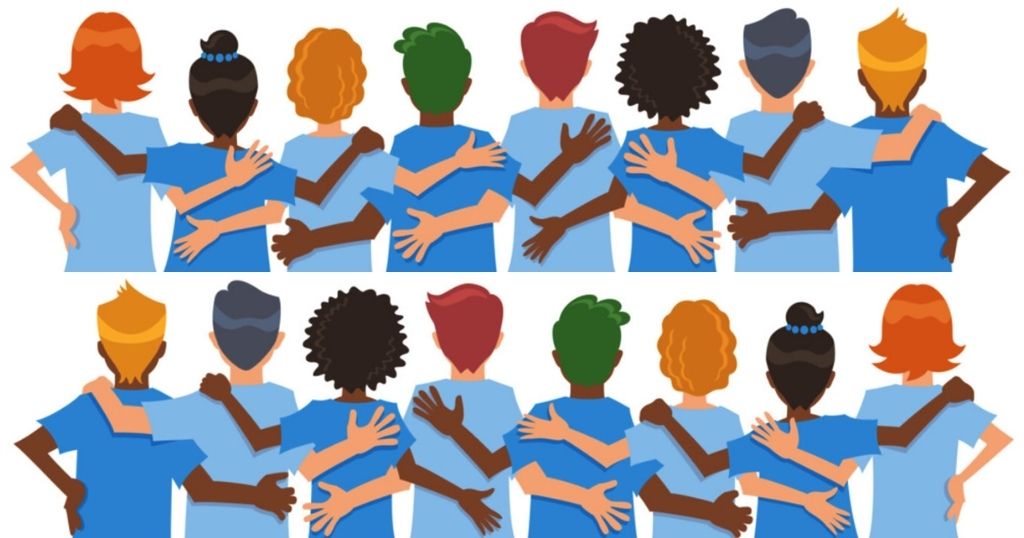 Visual showing how far 300 feet is, represented by 50 people standing on each other’s shoulders.