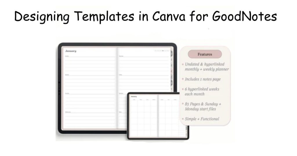 GoodNotes Paper Size: Designing Templates in Canva for GoodNotes