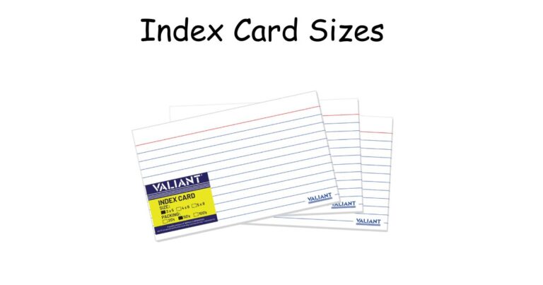 Index Card Sizes: Which One Do You Actually Need?