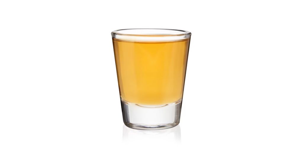 Standard Shot Glass that is 5 cm big