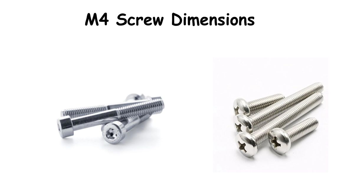 M4 Screw Dimensions: Thread Size, Head Types & Drill Sizes Explained