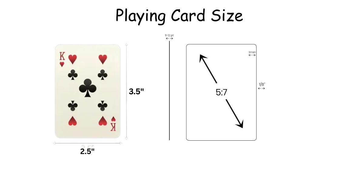 Playing Card Size: Measurements in Inches, CM, MM & Pixels
